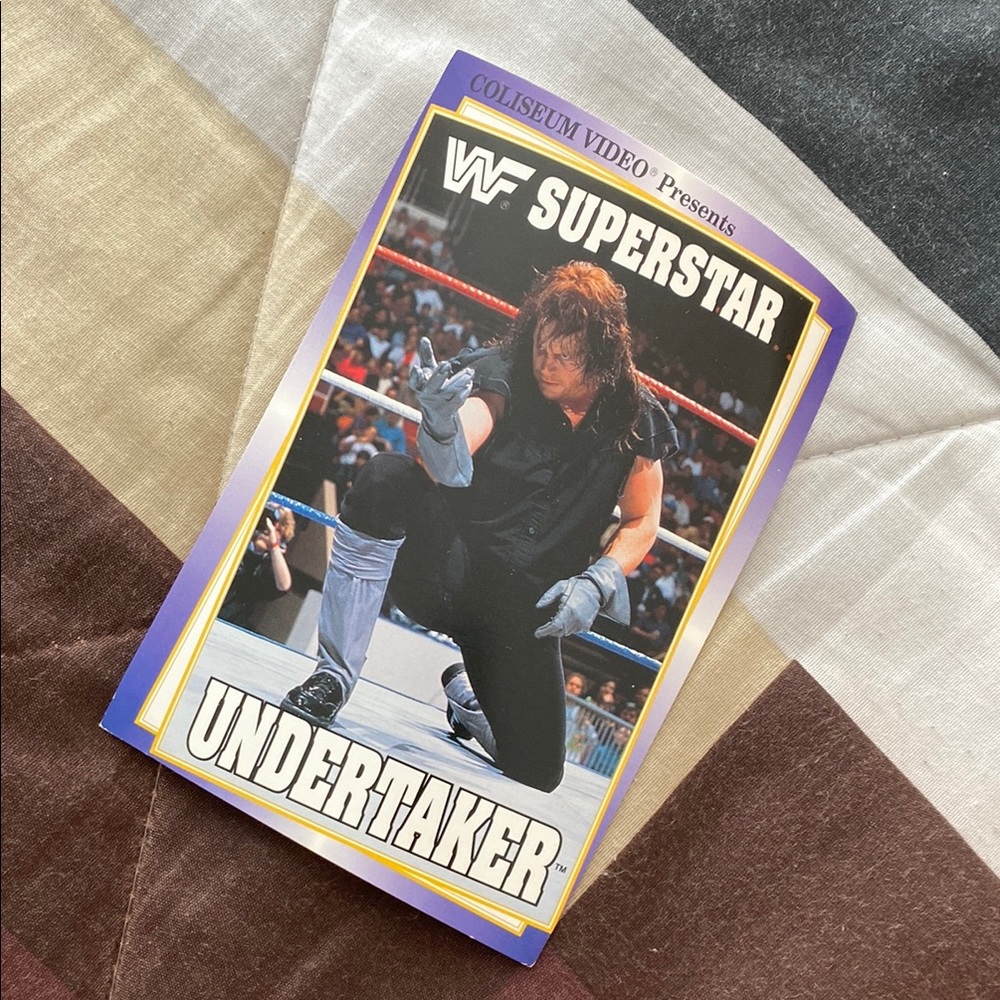 Vintage WWF Superstar Undertaker Postcard